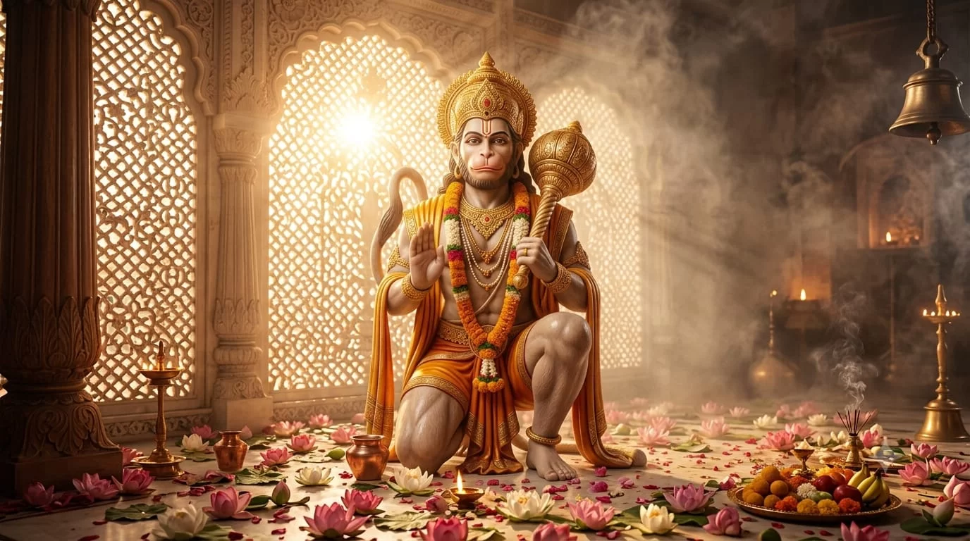 हनुमानष्टक  का  पाठ
