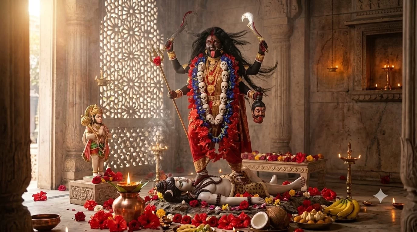 माँ काली चालीसा  "जय जय जय काली कंकाली"...